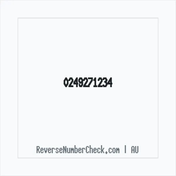 Phone number +61 (2) 4927-1234 image