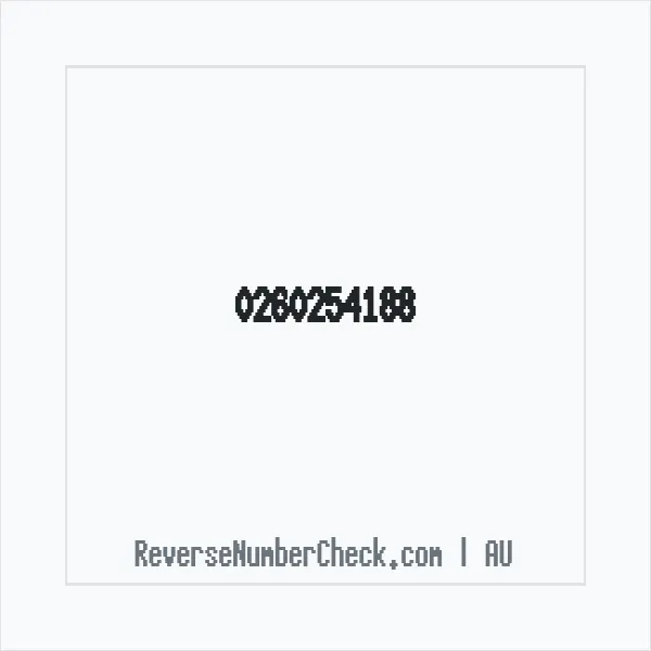 Phone number +61 (2) 6025-4188 image
