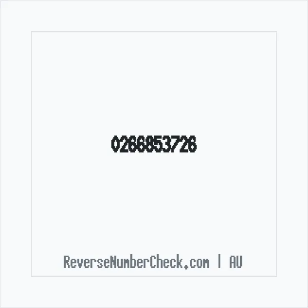 Phone number +61 (2) 6685-3726 image