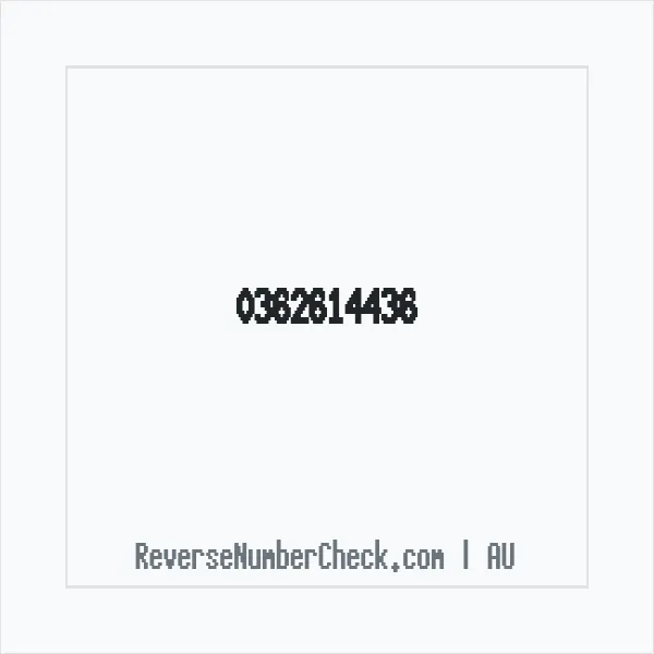 Phone number +61 (3) 6261-4436 image