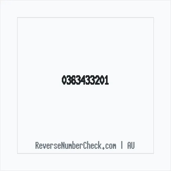 Phone number +61 (3) 6343-3201 image
