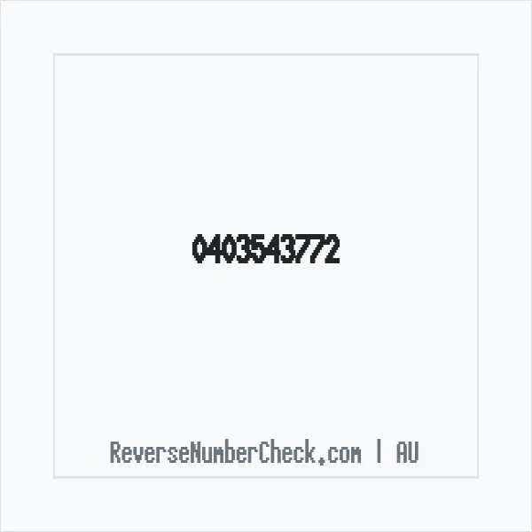 Phone number +61 (4) 0354-3772 image