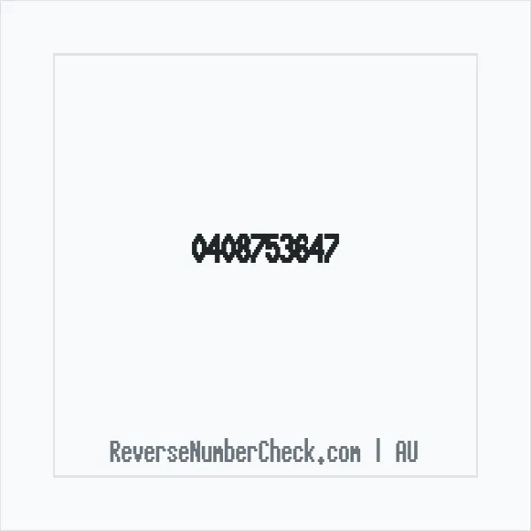 Phone number +61 (4) 0875-3647 image