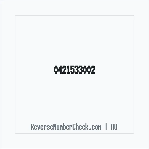 Phone number +61 (4) 2153-3002 image