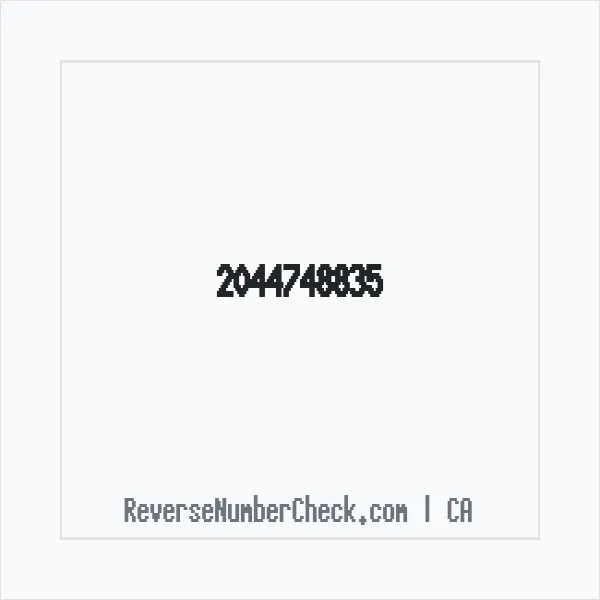 Phone number +1 (204) 474-8835 image