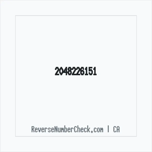Phone number +1 (204) 822-6151 image