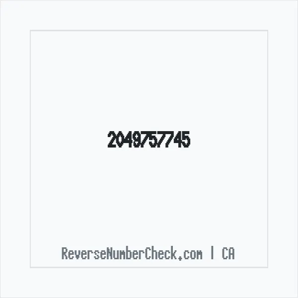 Phone number +1 (204) 975-7745 image