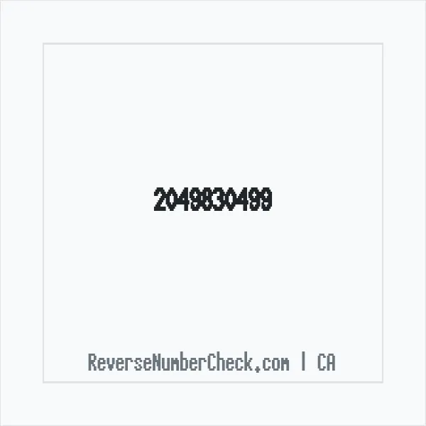 Phone number +1 (204) 983-0499 image
