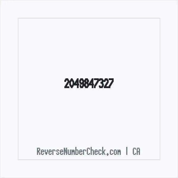 Phone number +1 (204) 984-7327 image