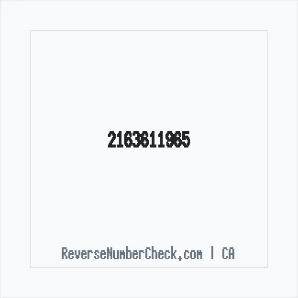 Phone number +1 (216) 361-1965 image
