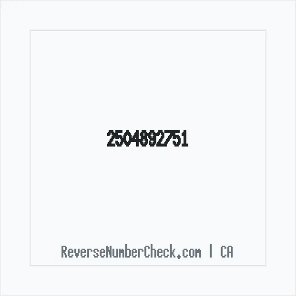 Phone number +1 (250) 489-2751 image