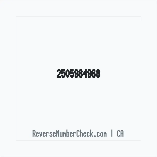 Phone number +1 (250) 598-4968 image