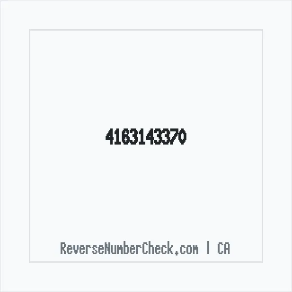 Phone number +1 (416) 314-3370 image