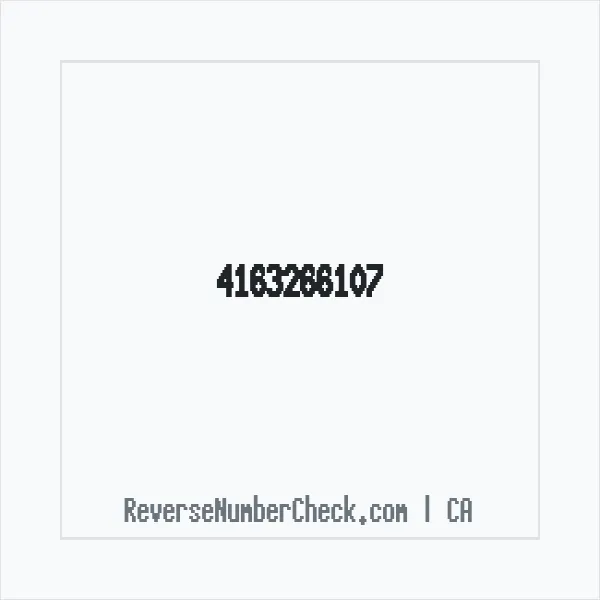 Phone number +1 (416) 326-6107 image