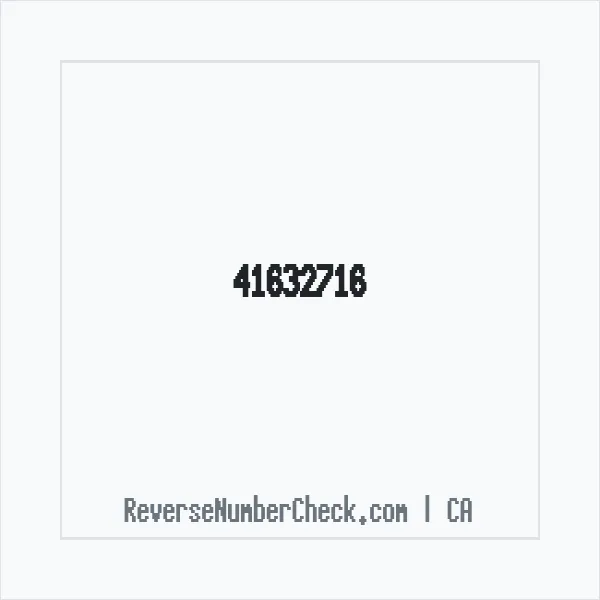 Phone number +1 41632716 image