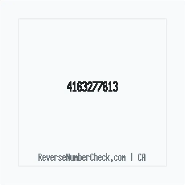 Phone number +1 (416) 327-7613 image