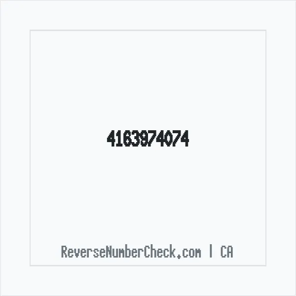 Phone number +1 (416) 397-4074 image