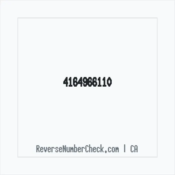 Phone number +1 (416) 496-6110 image