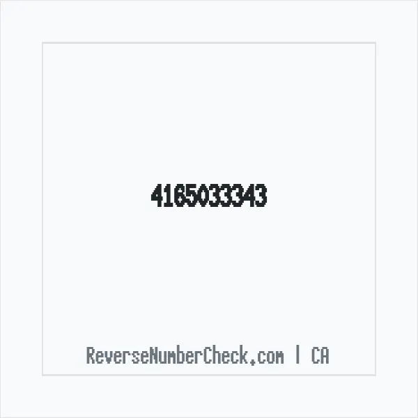 Phone number +1 (416) 503-3343 image