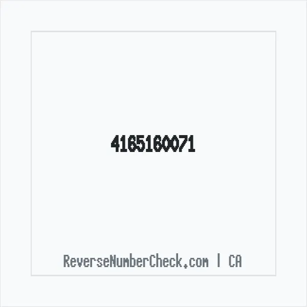 Phone number +1 (416) 516-0071 image