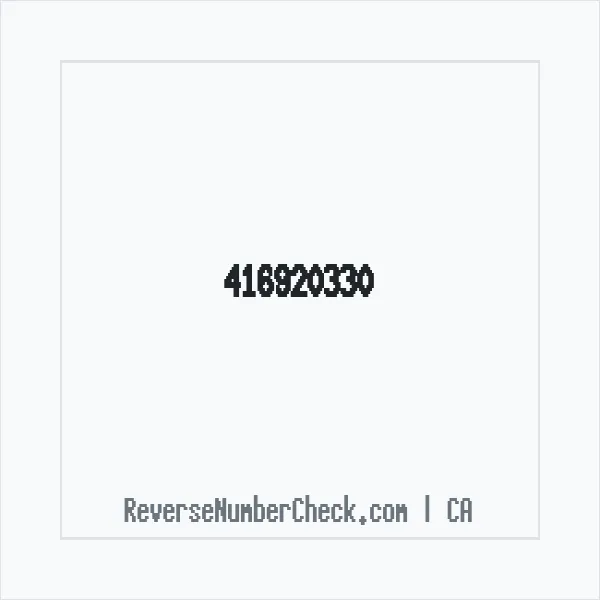 Phone number +1 416920330 image