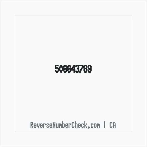 Phone number +1 506643769 image