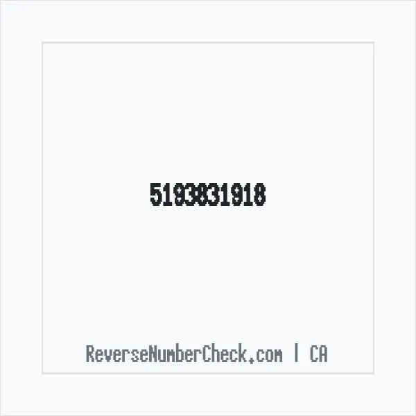 Phone number +1 (519) 383-1918 image