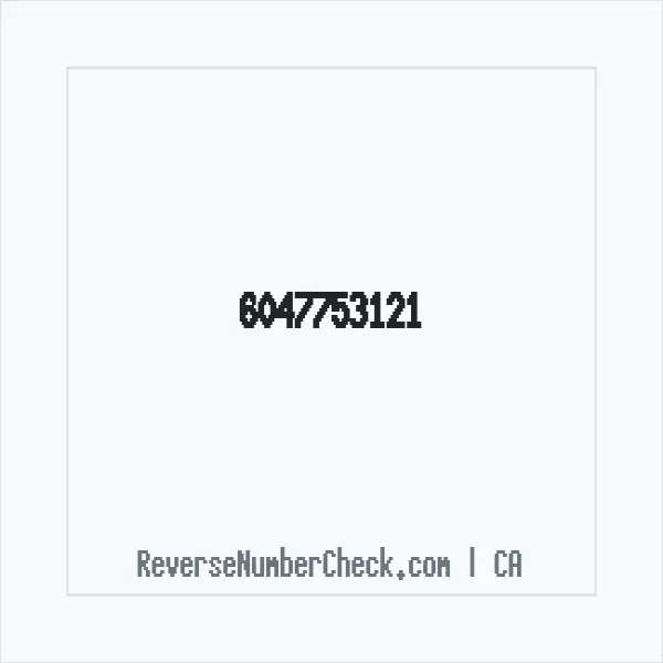 Phone number +1 (604) 775-3121 image