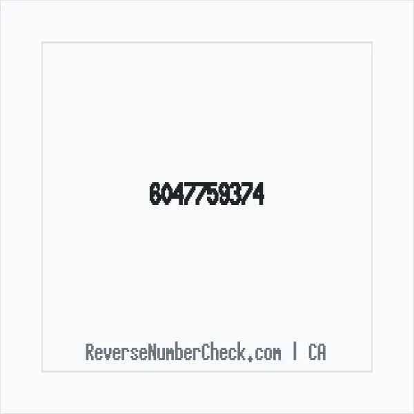 Phone number +1 (604) 775-9374 image