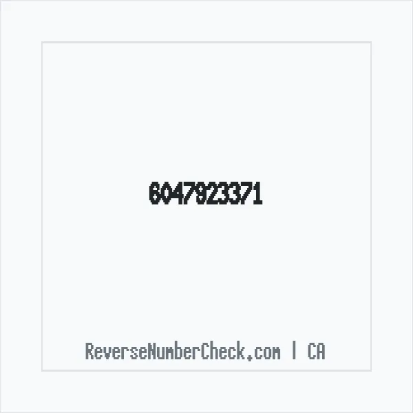 Phone number +1 (604) 792-3371 image
