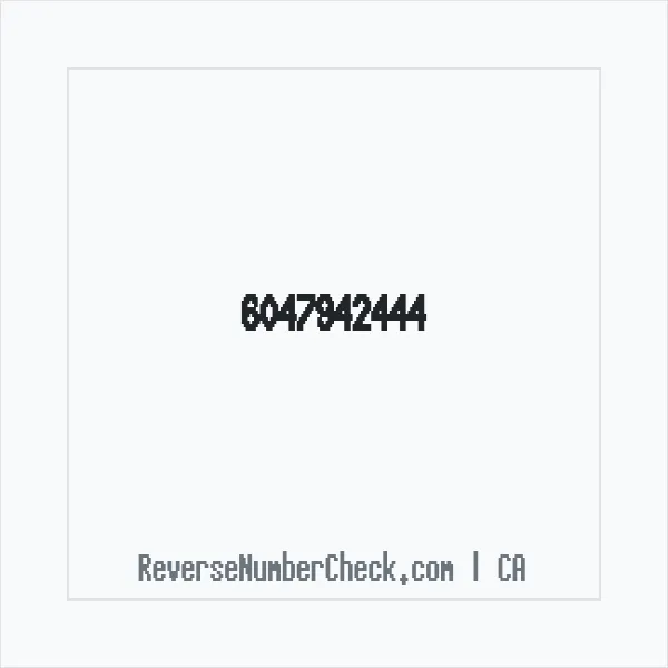 Phone number +1 (604) 794-2444 image