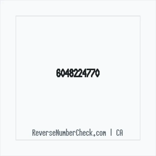 Phone number +1 (604) 822-4770 image