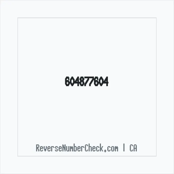 Phone number +1 604877604 image