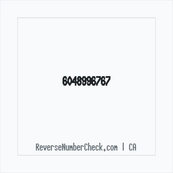 Phone number +1 (604) 899-6767 image