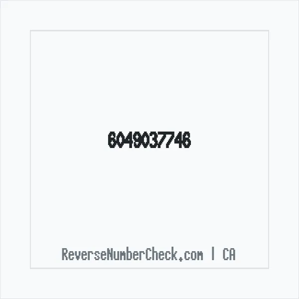 Phone number +1 (604) 903-7746 image