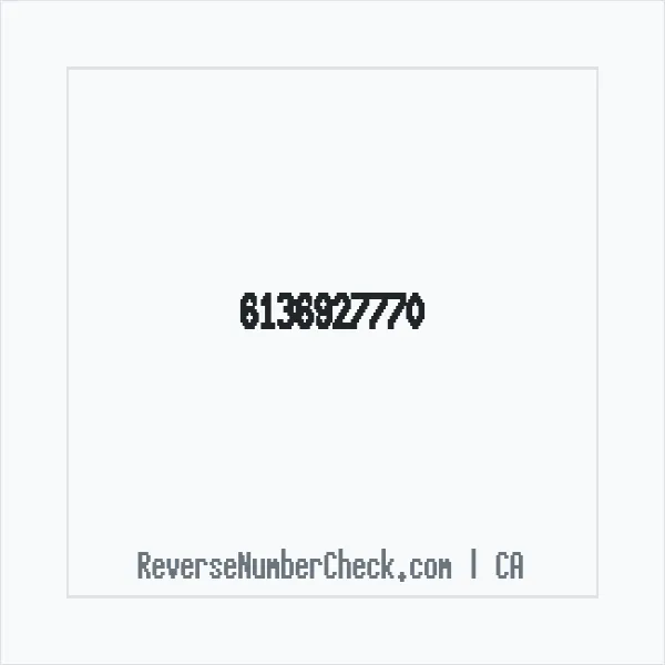Phone number +1 (613) 692-7770 image