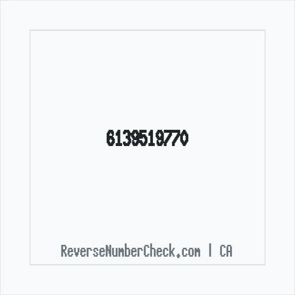 Phone number +1 (613) 951-9770 image