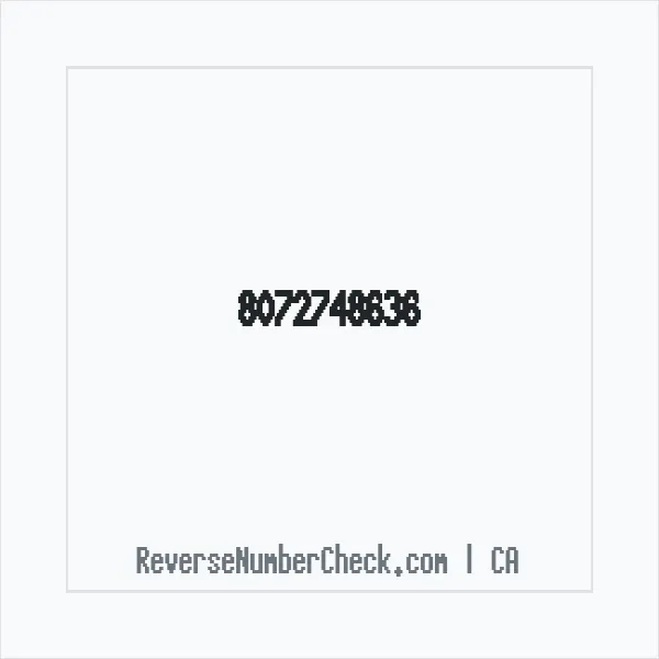 Phone number +1 (807) 274-8636 image