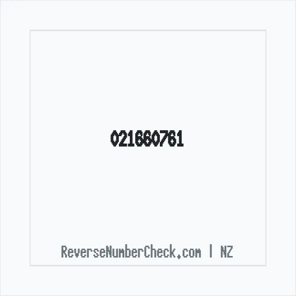 Phone number +64 (2) 1660-761 image