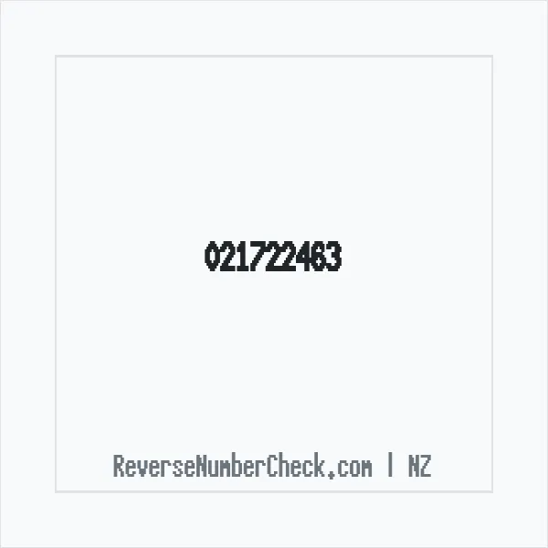 Phone number +64 (2) 1722-463 image