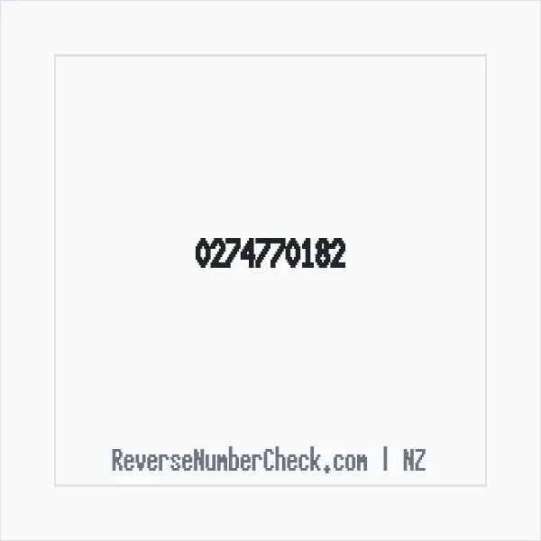 Phone number +64 (2) 7477-0182 image