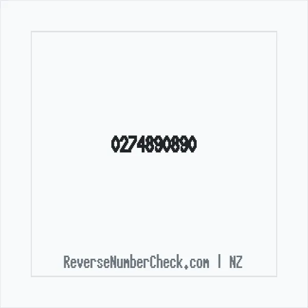 Phone number +64 (2) 7489-0890 image