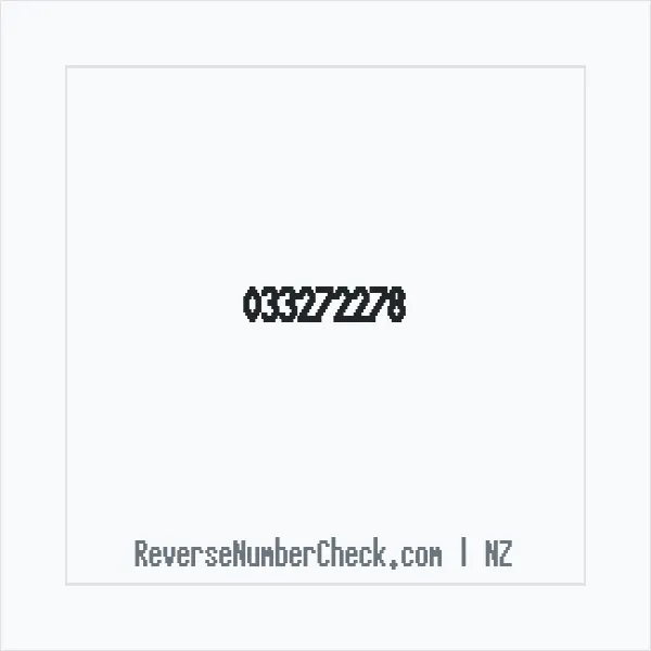 Phone number +64 (3) 3272-278 image
