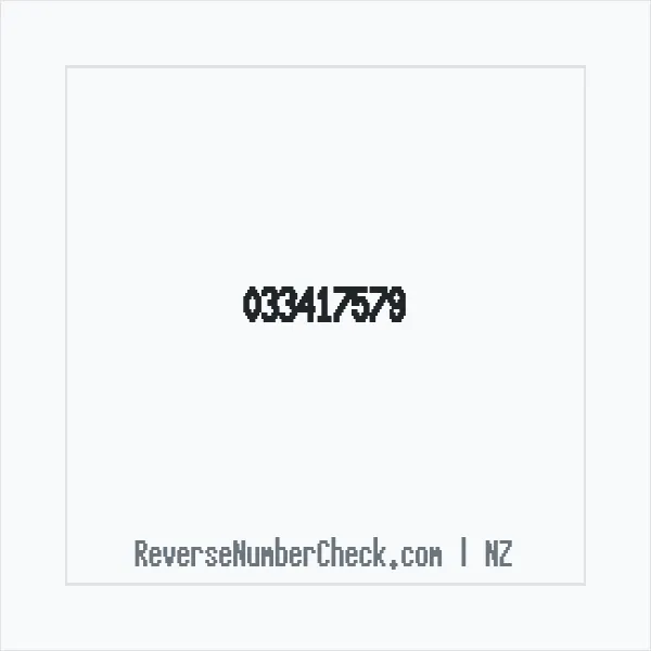 Phone number +64 (3) 3417-579 image