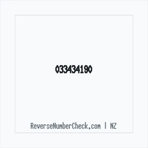 Phone number +64 (3) 3434-190 image
