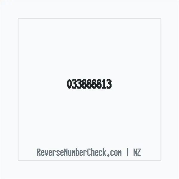 Phone number +64 (3) 3666-613 image