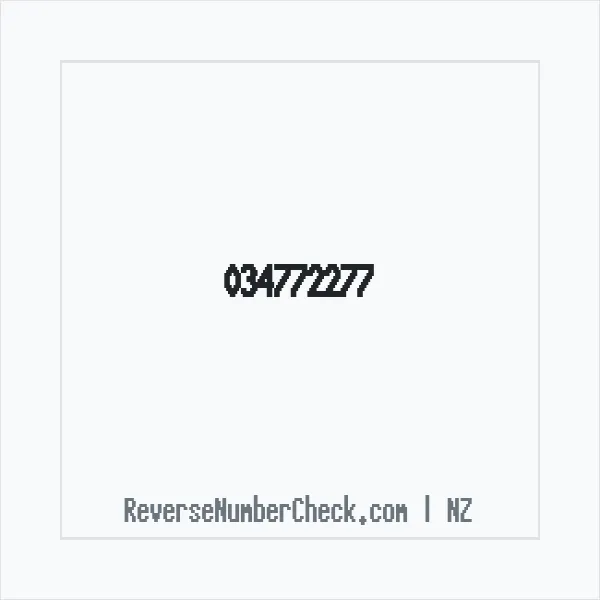 Phone number +64 (3) 4772-277 image