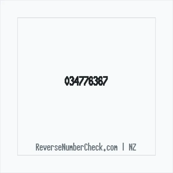 Phone number +64 (3) 4776-367 image