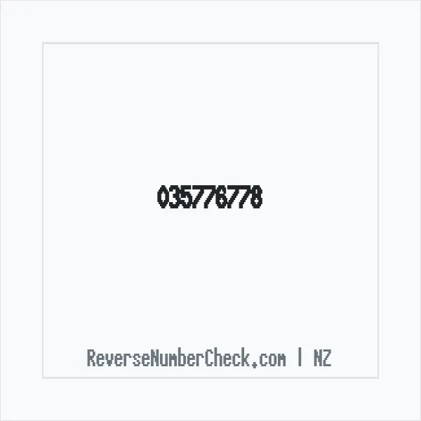 Phone number +64 (3) 5776-778 image