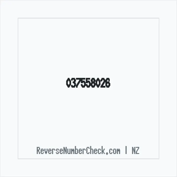 Phone number +64 (3) 7558-026 image